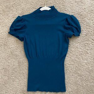 Express Design Studio Mock Neck Ribbed Sweater